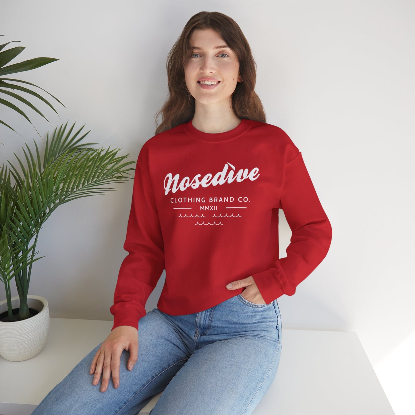 Nosedive Sweatshirt 100% ethisch angebaute US-Baumwolle – Unisex