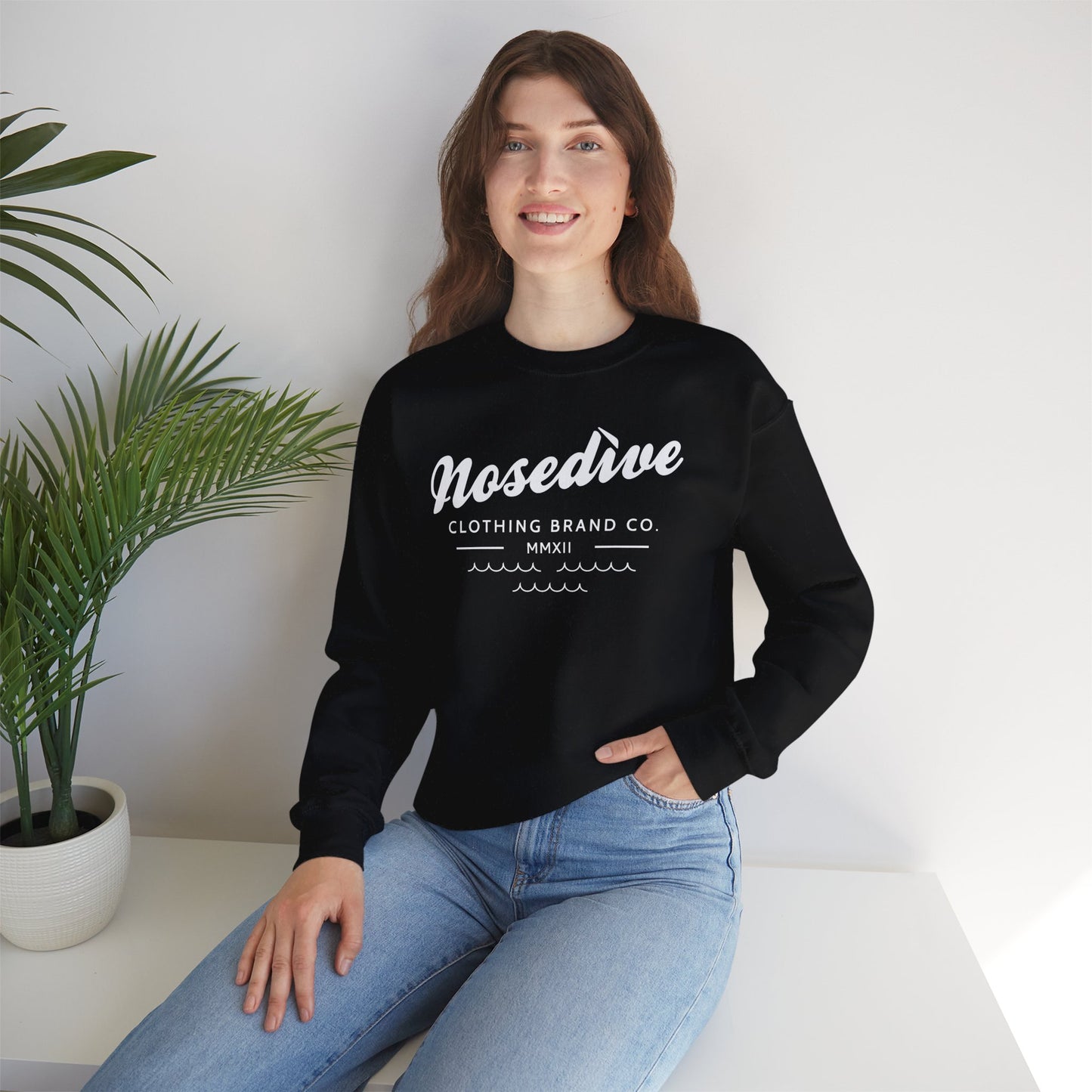Nosedive Sweatshirt 100% ethisch angebaute US-Baumwolle – Unisex